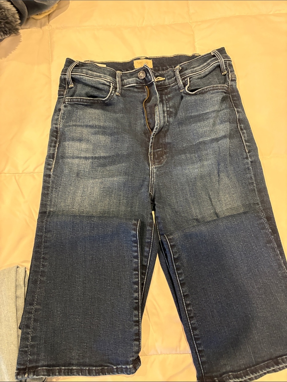 MOTHER Women’s Dark Blue Straight leg ankle Jeans - Picture 2 of 2